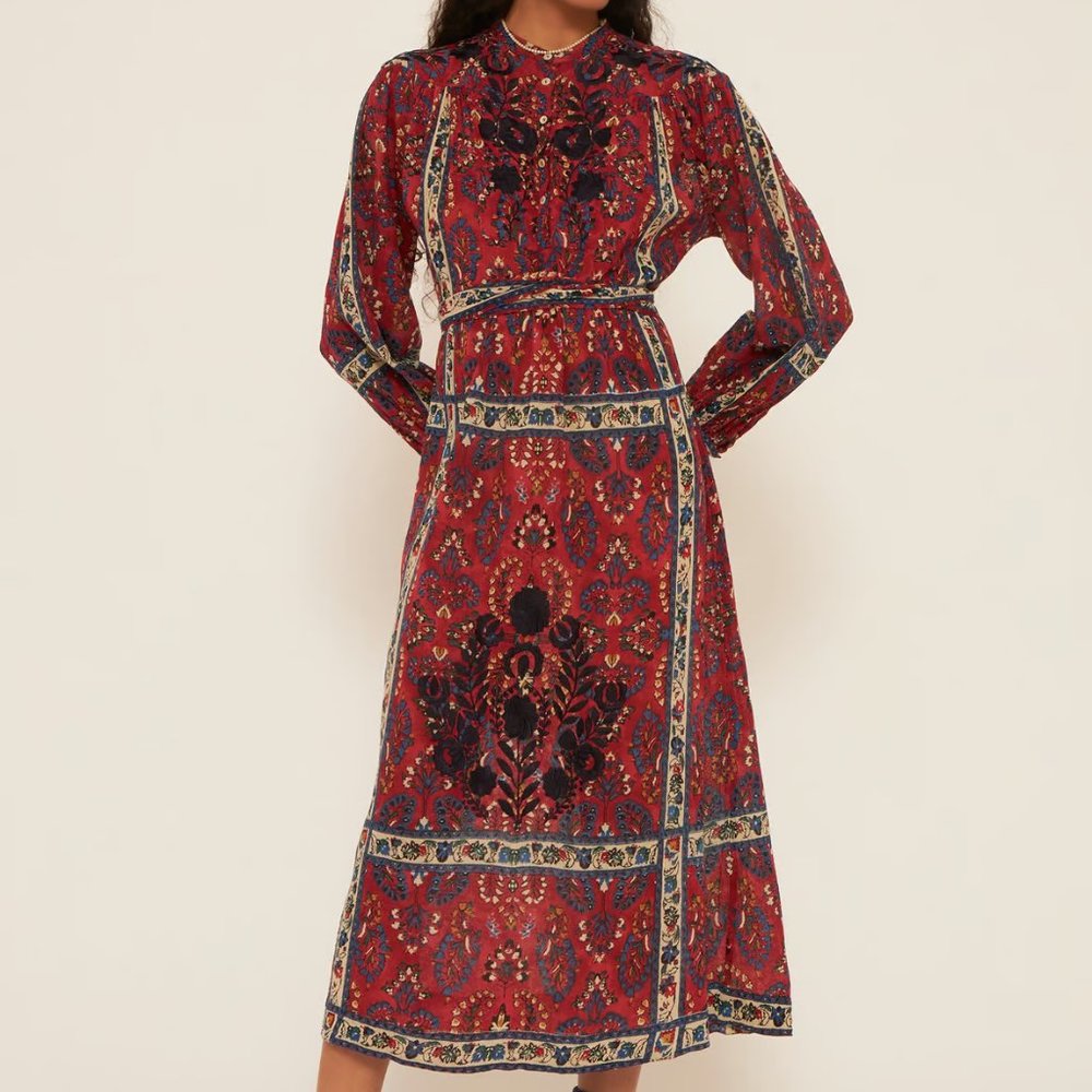 Antik Batik Tamir Embroidered- Long Dress XS